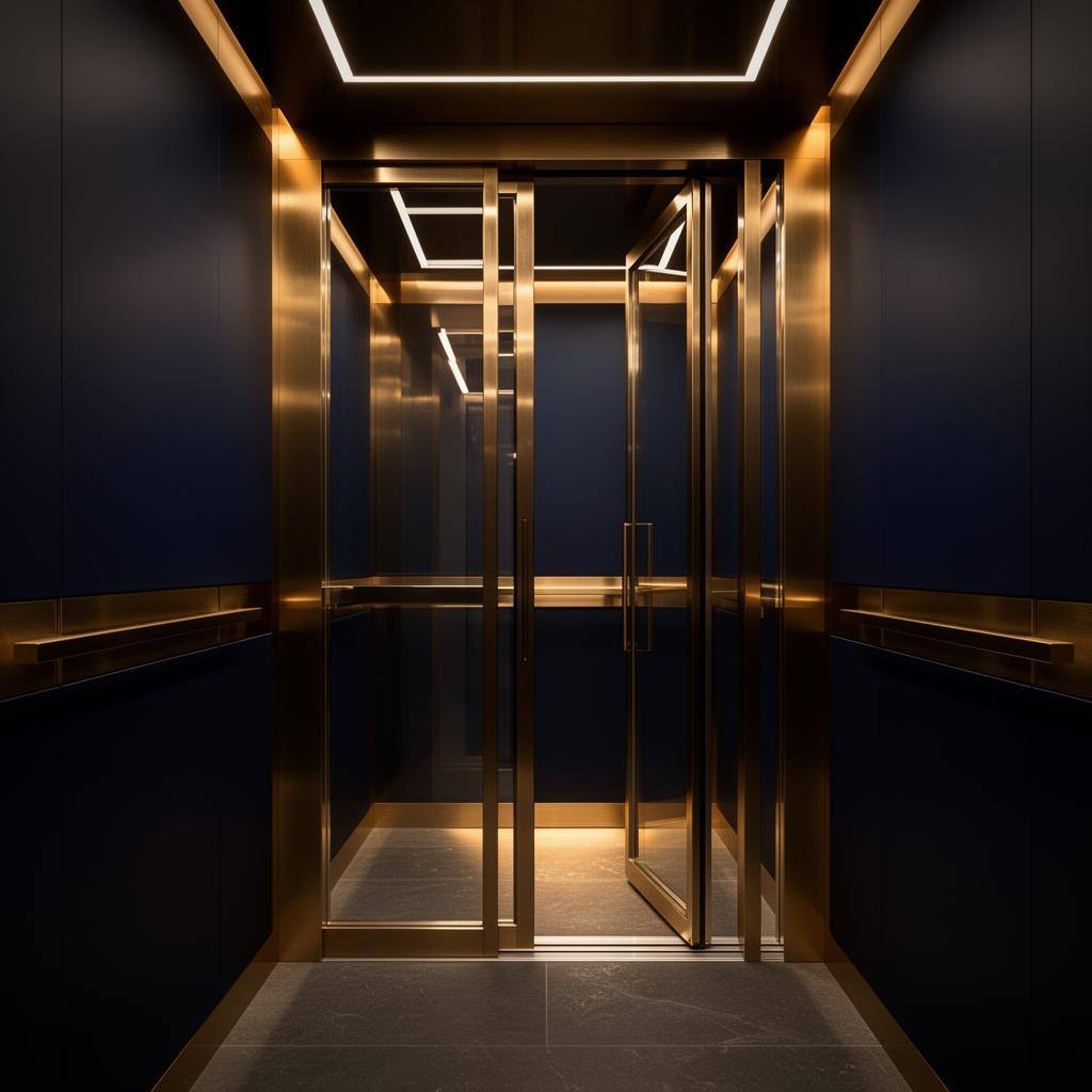 مصعد فاخر بتصميم عصري من مجموعة الحجاج التجارية